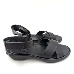 Naturalizer Genn Climb Sandal Women's Ankle Strap Black Size US8M EU38.5